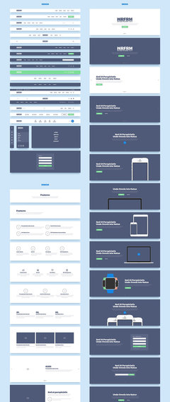 響應(yīng)式Web原型設(shè)計(jì)模板與PSD源文件 代理代辦服務(wù)詳解