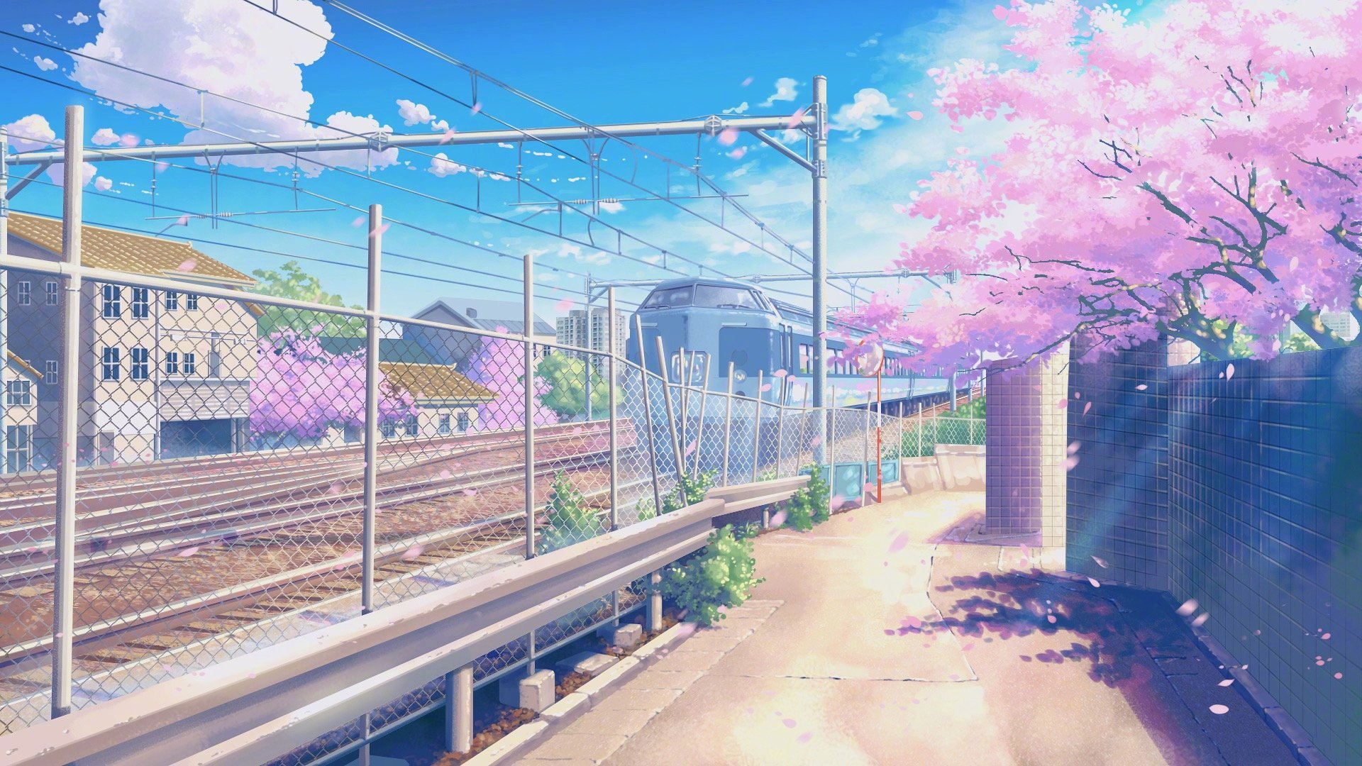 新海誠風(fēng)電腦桌面 一抹治愈的動畫詩意